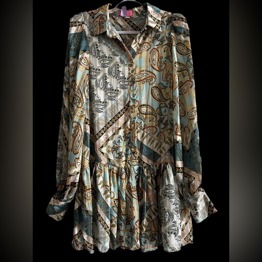 LILLY'S KLOSET | Paisley Long Sleeve Dress